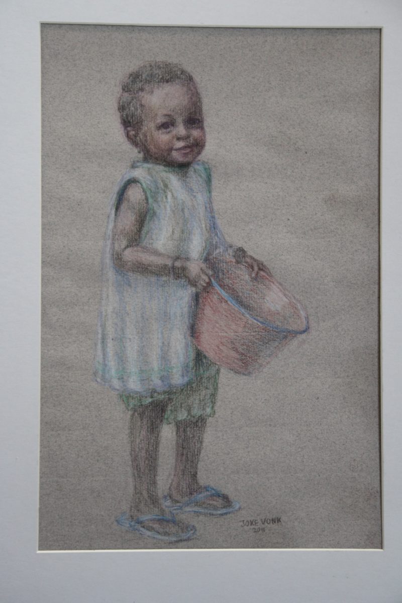 moeders hulp, pastel