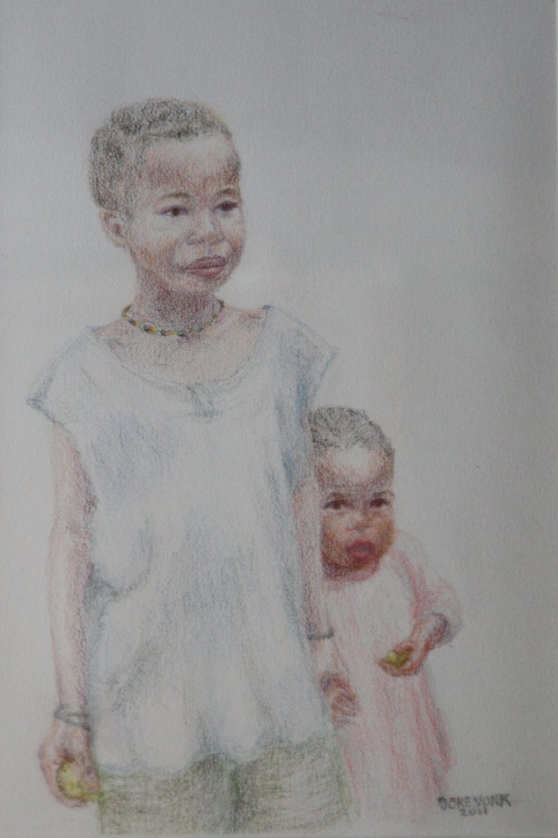 veilig achter zus, pastel