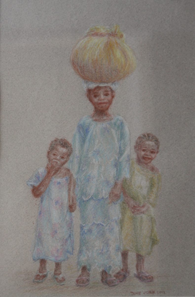 hoofdlastje, pastel