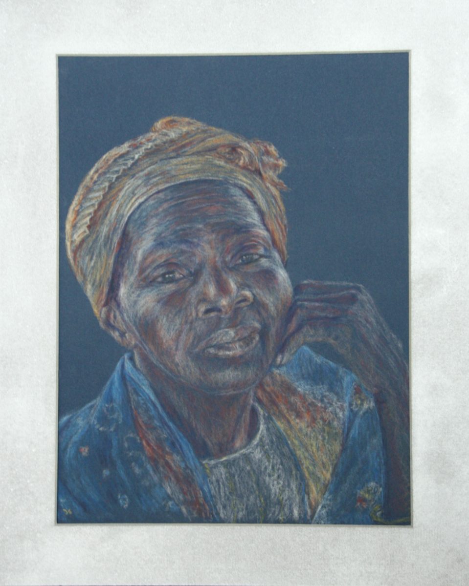 Aandacht, pastel op pastelmat